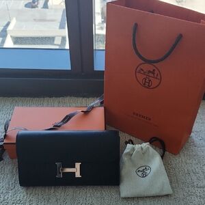 Hermes Black Mini Bag with Silver Hardware